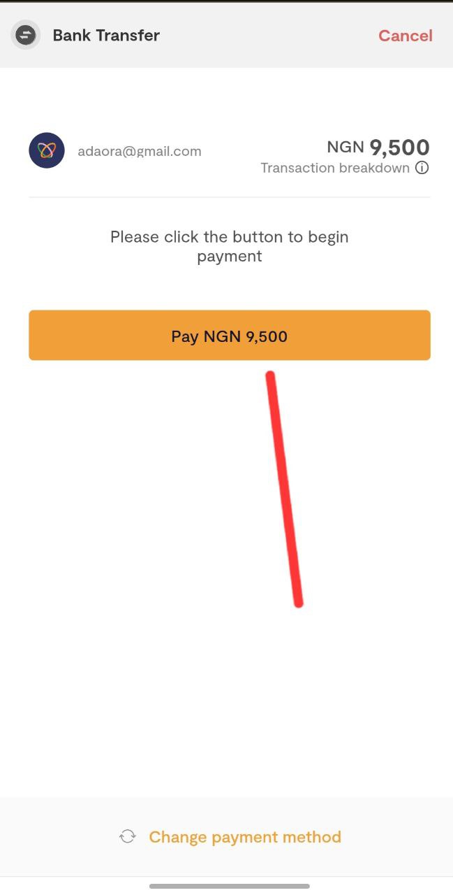 Step 2: Pay With Transfer