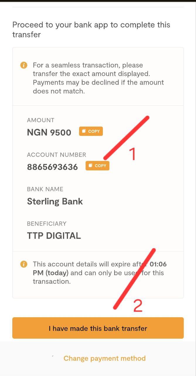 Step 3: Complete Transfer