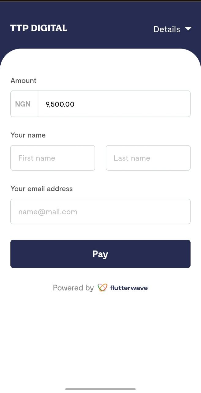 Step 1: Fill Name and Email